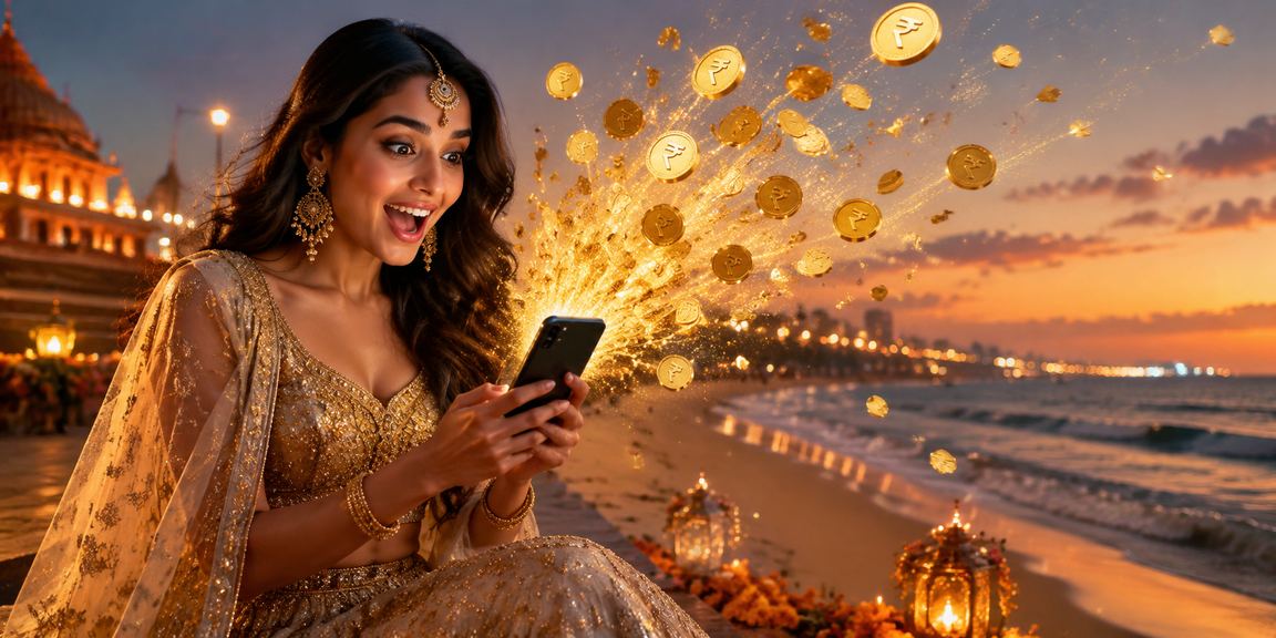 Mobile user completing payment smoothly at Chennai Marina beach