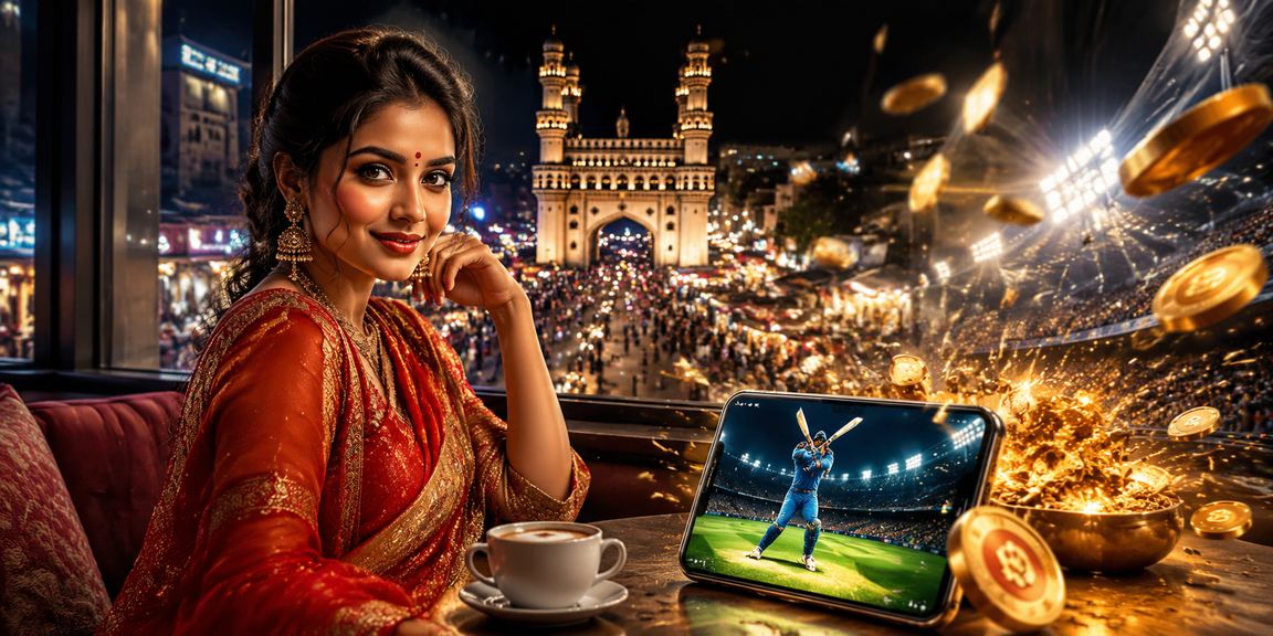 Indian cricket enthusiasts celebrating near Charminar in Hyderabad